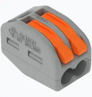 Wago 222-412 Conector de empalme, 2 conductores, 400V, 32A