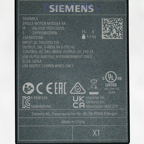 Siemens 6SL3120-1TE21-0AD0