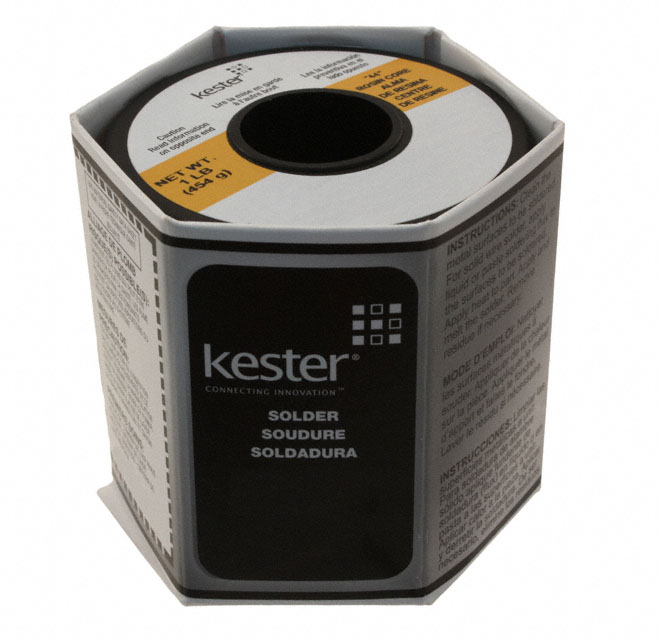 Kester 24-6337-0039 Alambre de soldadura nucleo de resina Sn63Pb37 0.040