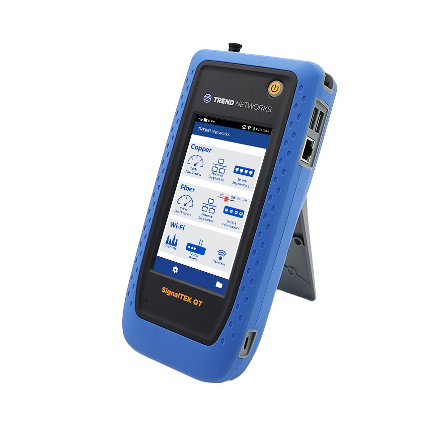 TREND Networks R166001 SignalTEK QT Pro probador cobre fibra WiFi
